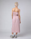 Bubble Strap Long Dress Rose