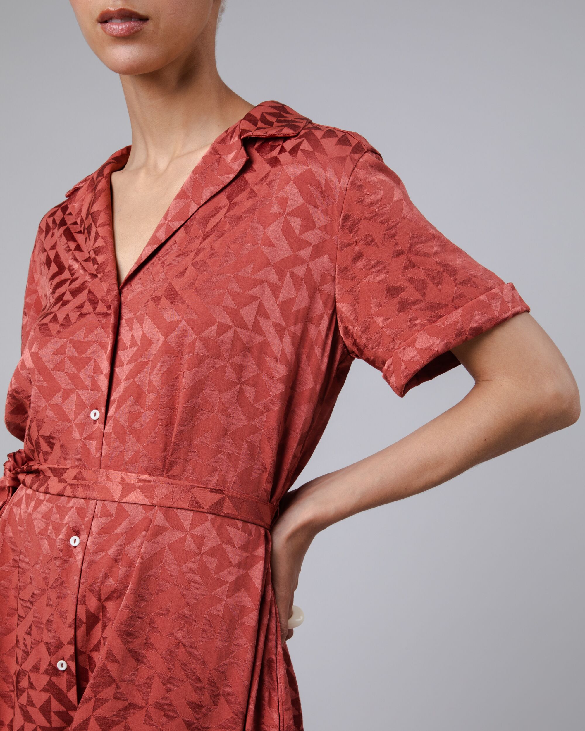 Jacquard Long Dress Sorbet