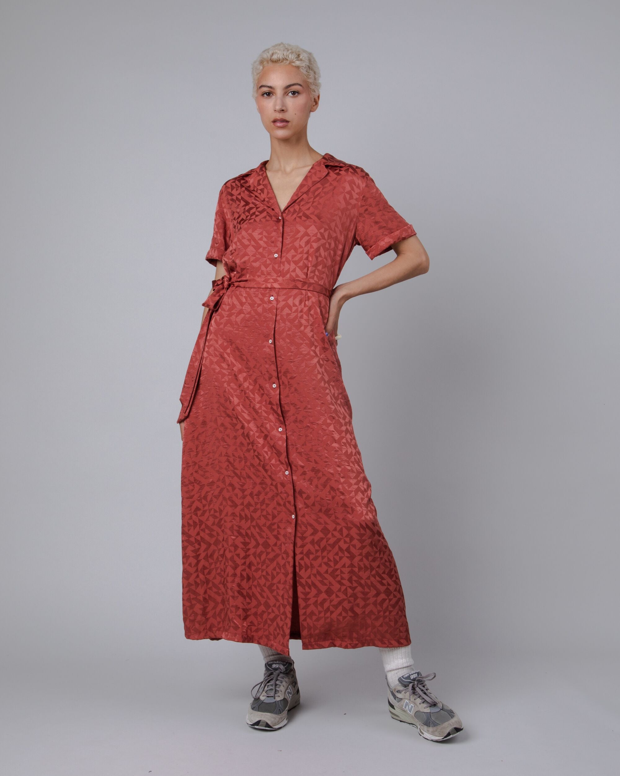 Jacquard Long Dress Sorbet
