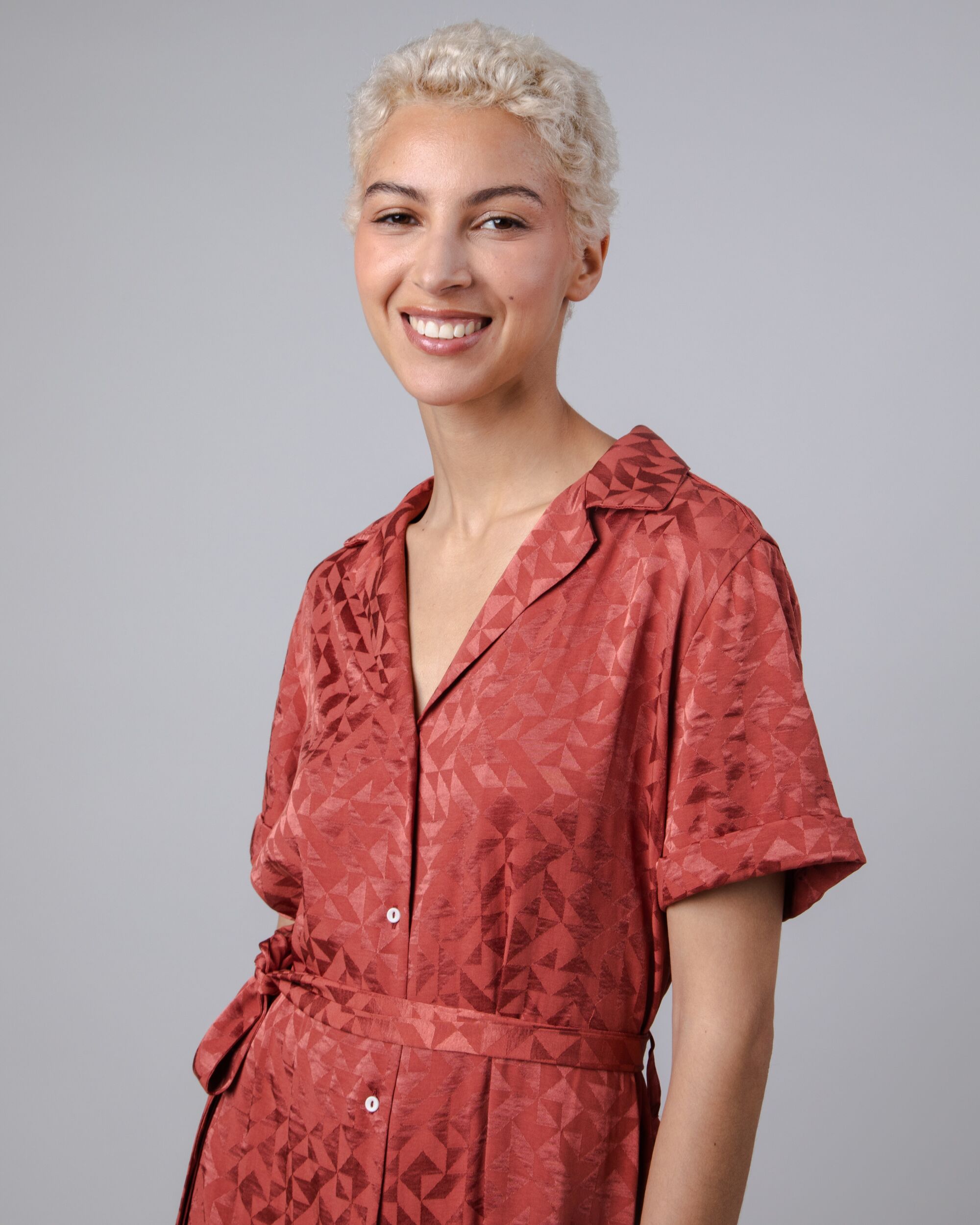 Jacquard Long Dress Sorbet