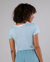 Stripes Slim Fit Tee Blue