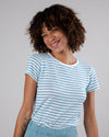 Stripes Slim Fit Tee Blue