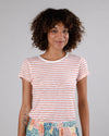 Stripes Slim Fit Tee Apricot