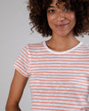 Stripes Slim Fit Tee Apricot