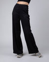 Jacquard Wide Leg Pants Black