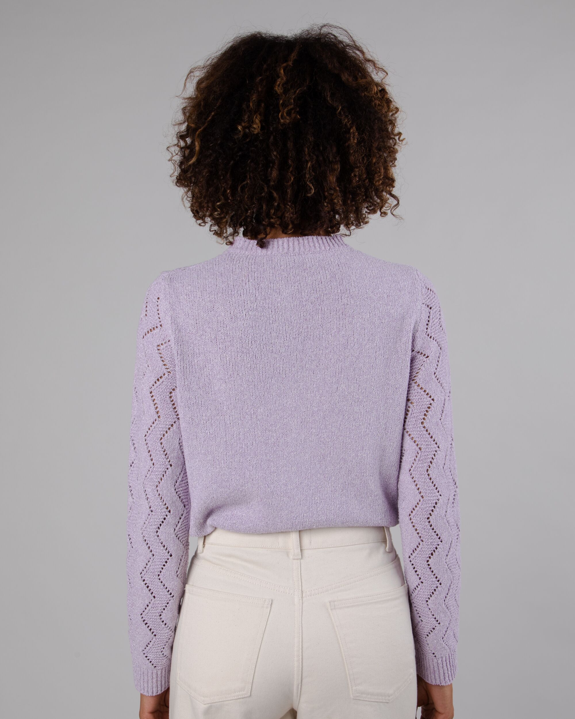 Holeknit Knitted Jacket Lilac