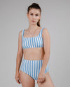 Stripes Bikini Top Pool
