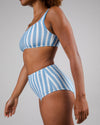Stripes Bikini Top Pool