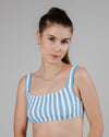 Stripes Bikini Top Pool