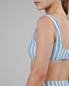 Stripes Bikini Top Pool