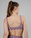 Tiles Bikini Top Rose