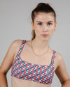 Tiles Bikini Top Rose