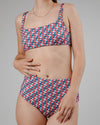 Tiles Bikini Bottom Rose