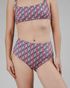 Tiles Bikini Bottom Rose