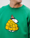 Peanuts Snow Cotton Sweatshirt Green