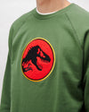 Jurassic Park Logo Cotton Sweatshirt Green
