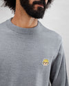 Playmobil Face Wool Sweater Grey Melange