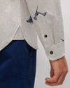 Manta Ray Flannel Shirt Grey