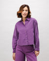 Babycord Boxy Cotton Blouse Orchid