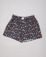 Geo Cotton Boxers Navy