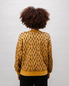 Mist Rounded Cotton Sweatshirt Ochre
