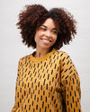 Mist Rounded Cotton Sweatshirt Ochre