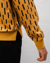 Mist Rounded Cotton Sweatshirt Ochre