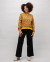 Mist Rounded Cotton Sweatshirt Ochre