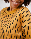 Mist Rounded Cotton Sweatshirt Ochre