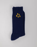 BRV Ribbed Socks Navy