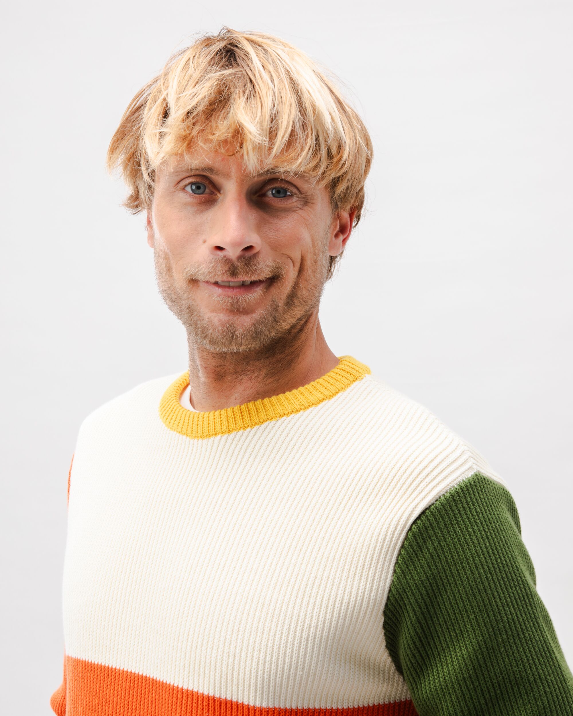 Stripes Cotton Sweater Multicolor