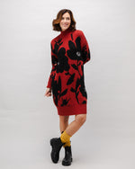 Bloom Jacquard Wool Cashmere Short Dress Black