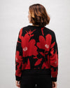 Bloom Jacquard Wool Cashmere Sweater Black