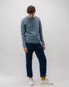 Puzzle Raglan Wool Sweater Dark Grey
