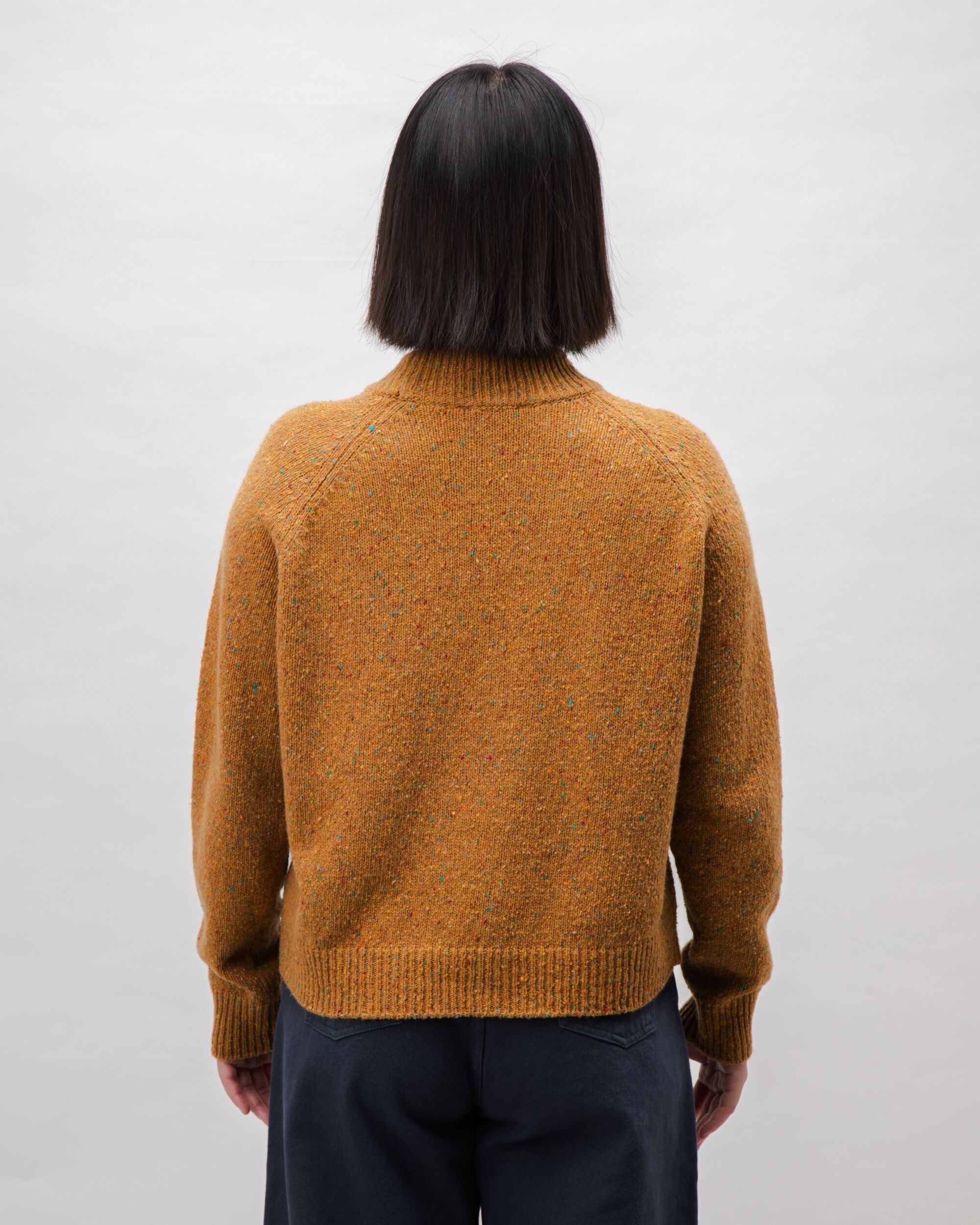 Perkins Raglan Wool Sweater Ochre