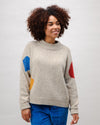 Perkins Raglan Wool Sweater Multicolor