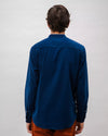 Babycord Japanese Mao Cotton Shirt Navy