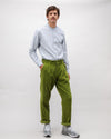 Corduroy Pleated Chino Pants Green