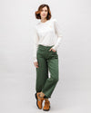 5 Pocket Cotton Twill Pants Green