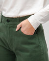 5 Pocket Cotton Twill Pants Green