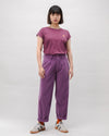 Corduroy Pleated Pants Orchid