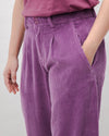 Corduroy Pleated Pants Orchid