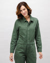 Cotton Twill Boiler Suit Green
