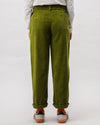 Corduroy Pleated Pants Green