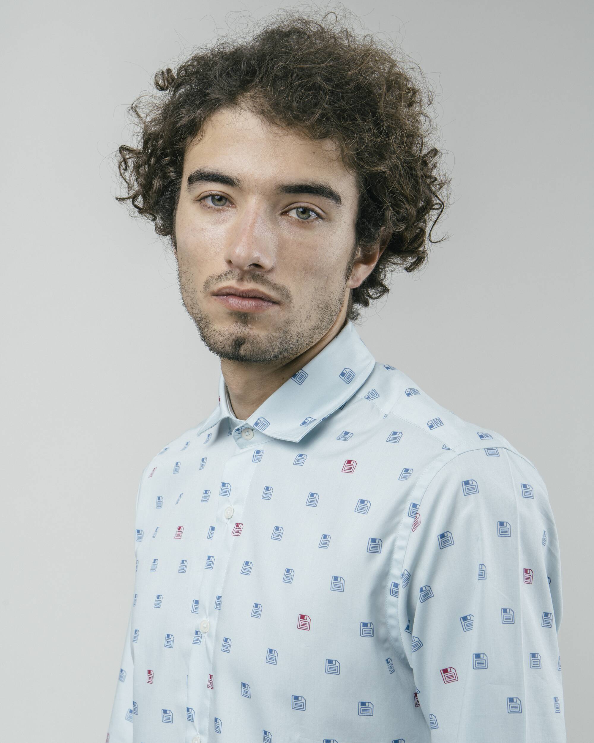 90’s Diskettes Printed Shirt