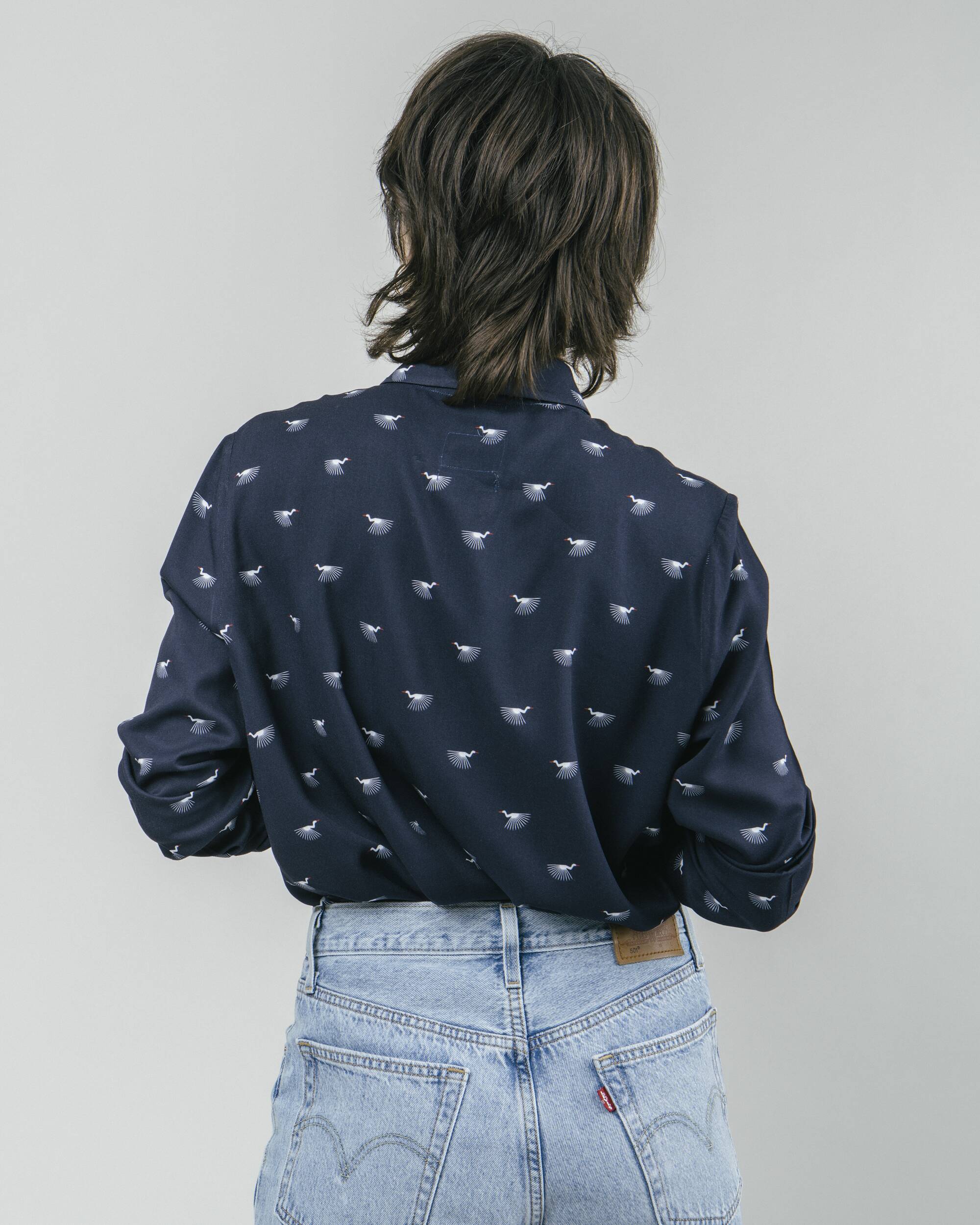 Japanese Sky Printed Blouse