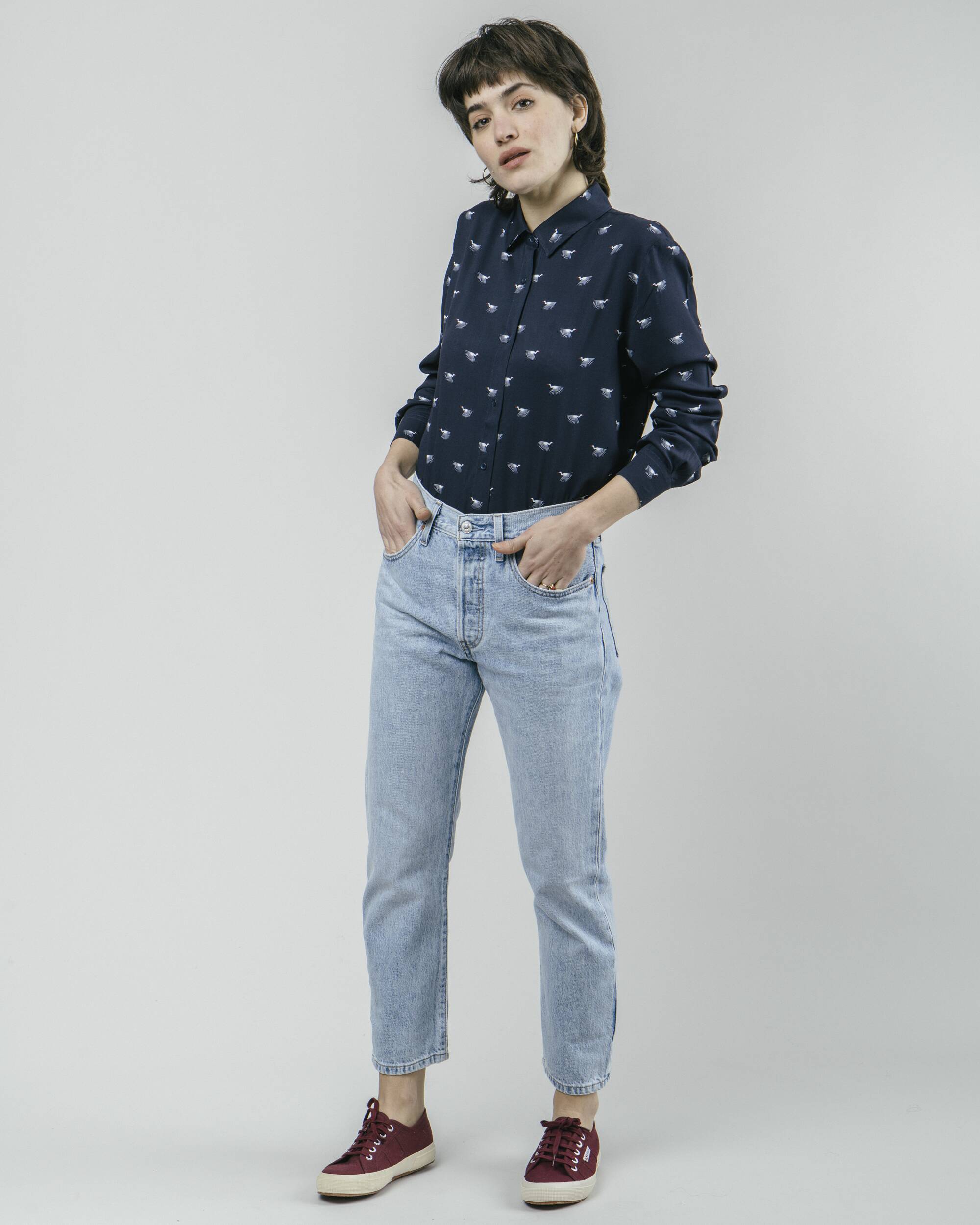 Japanese Sky Printed Blouse