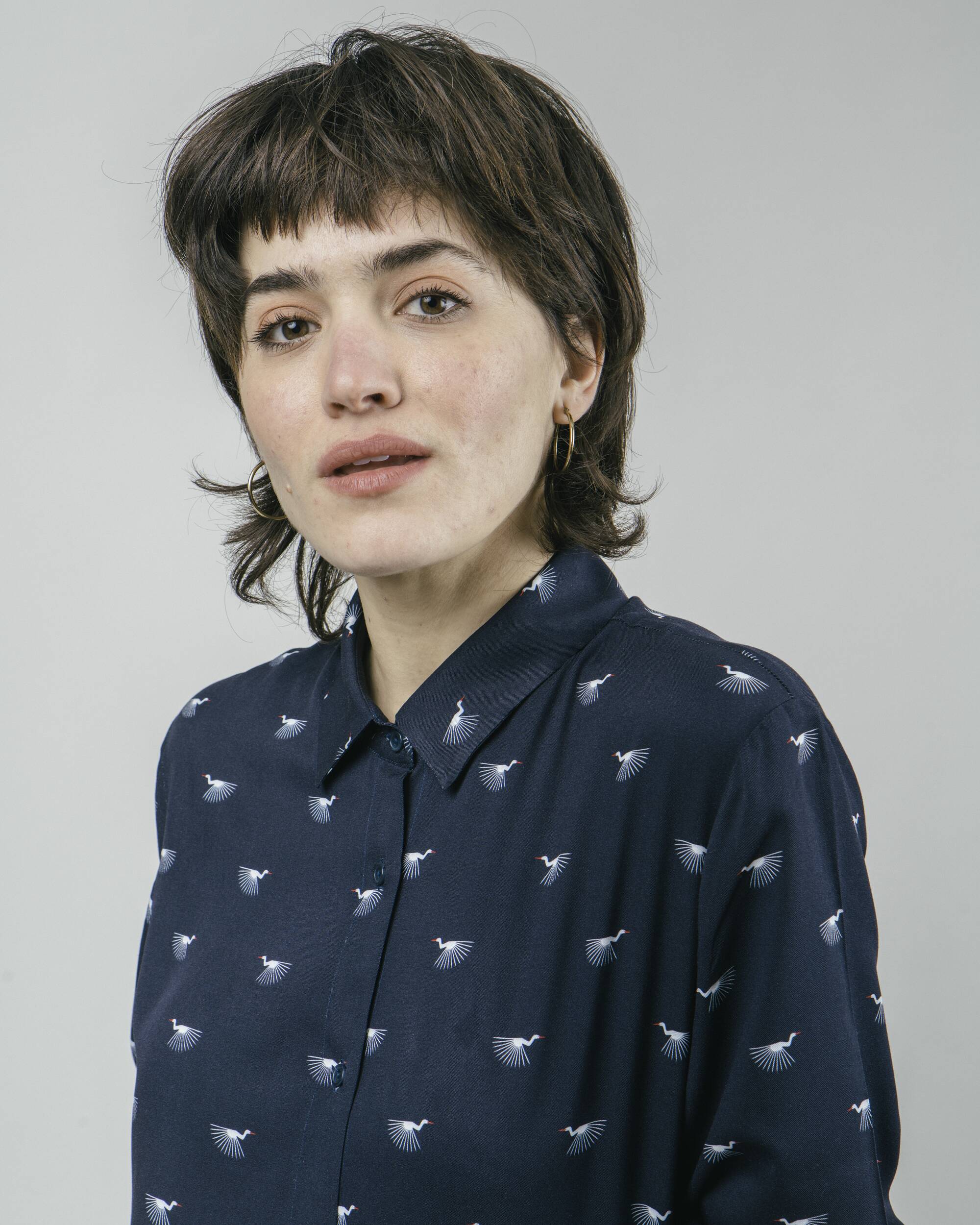 Japanese Sky Printed Blouse
