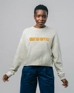 Out of Office Rounded Hem Sweatshirt Cream