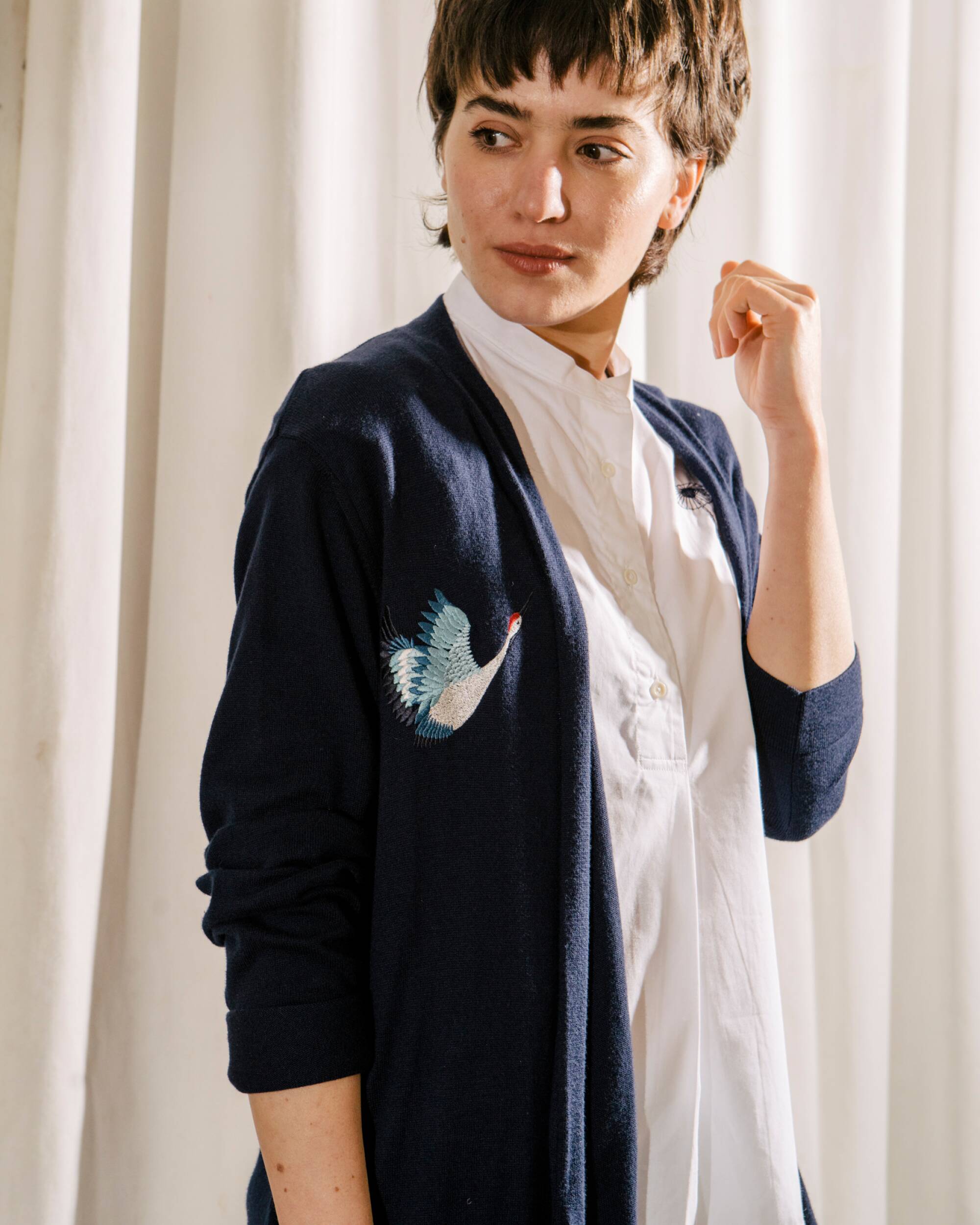 Crane For Luck Oversized Cardigan